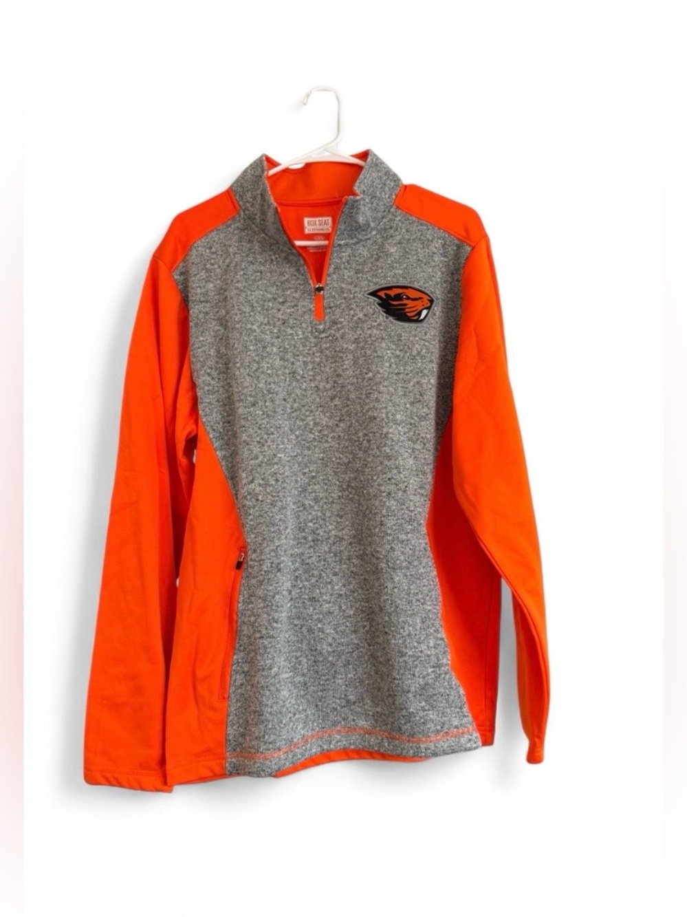 New Box Seat Clothing Co. Oregon State Beavers 1/4 Zip Pullover Jacket Large